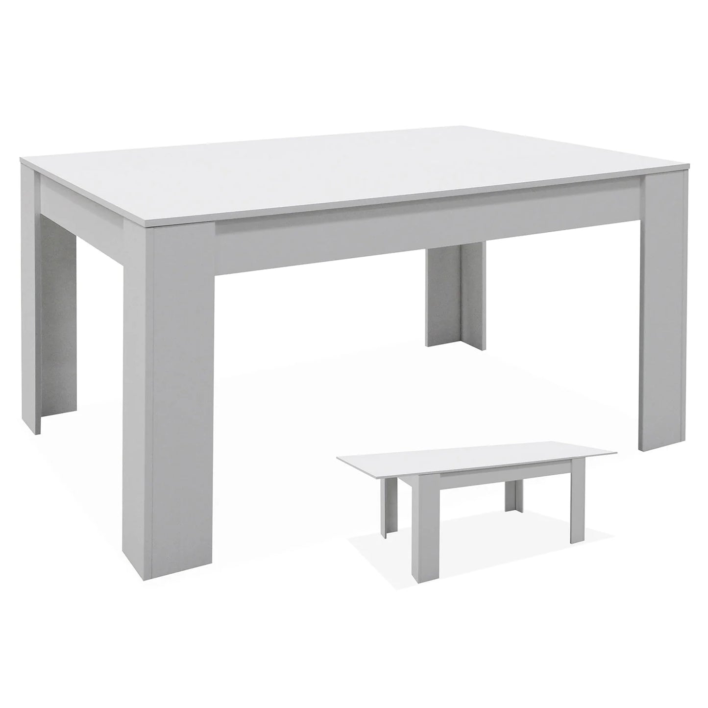 Mesa comedor extensible Bass 140x90 cm.