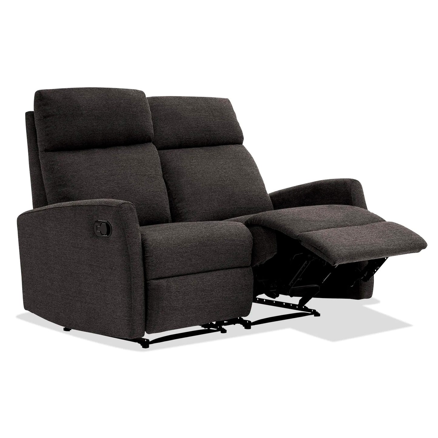 Sofá relax 2 plazas Lancia marrón oscuro