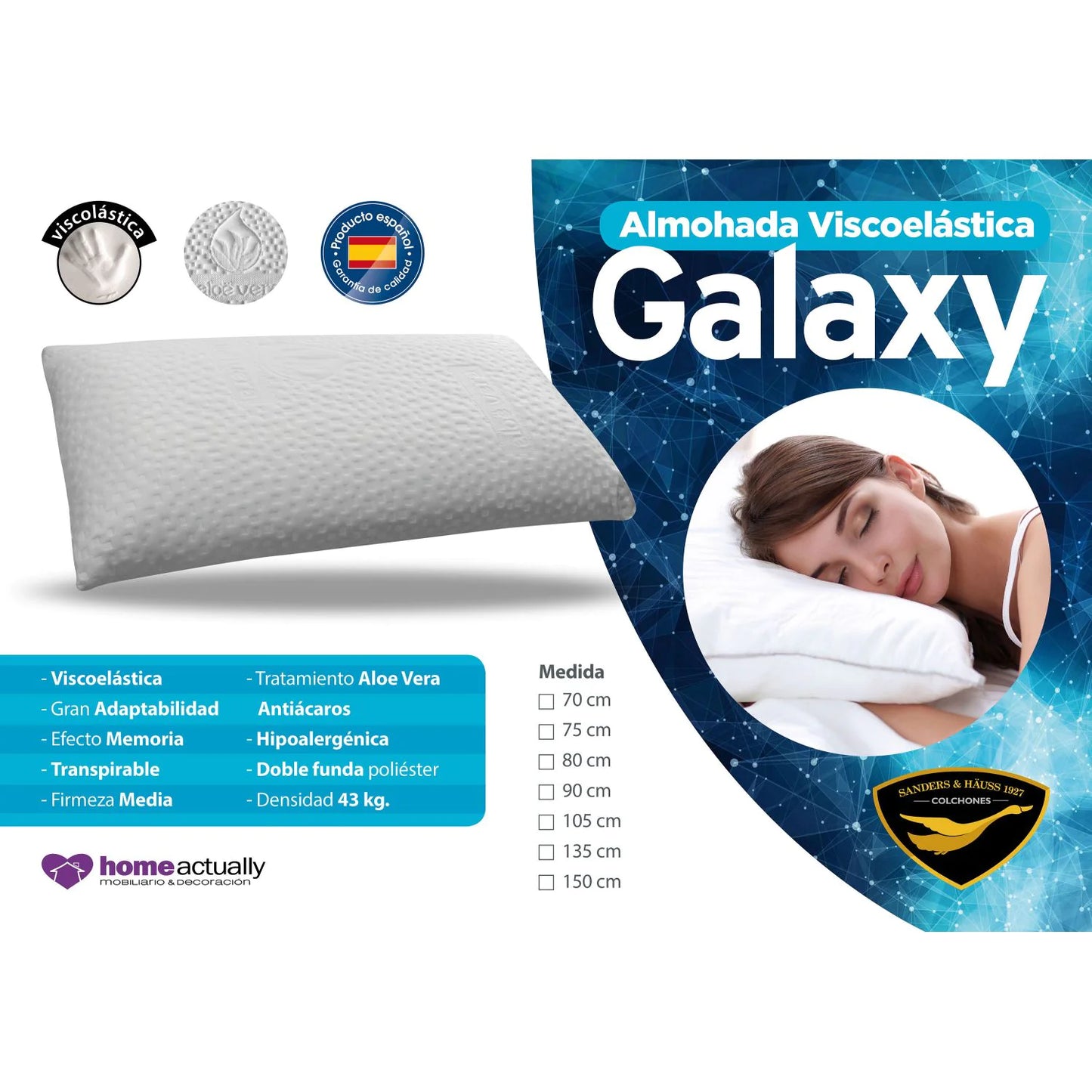 Almohada viscoelástica Galaxy