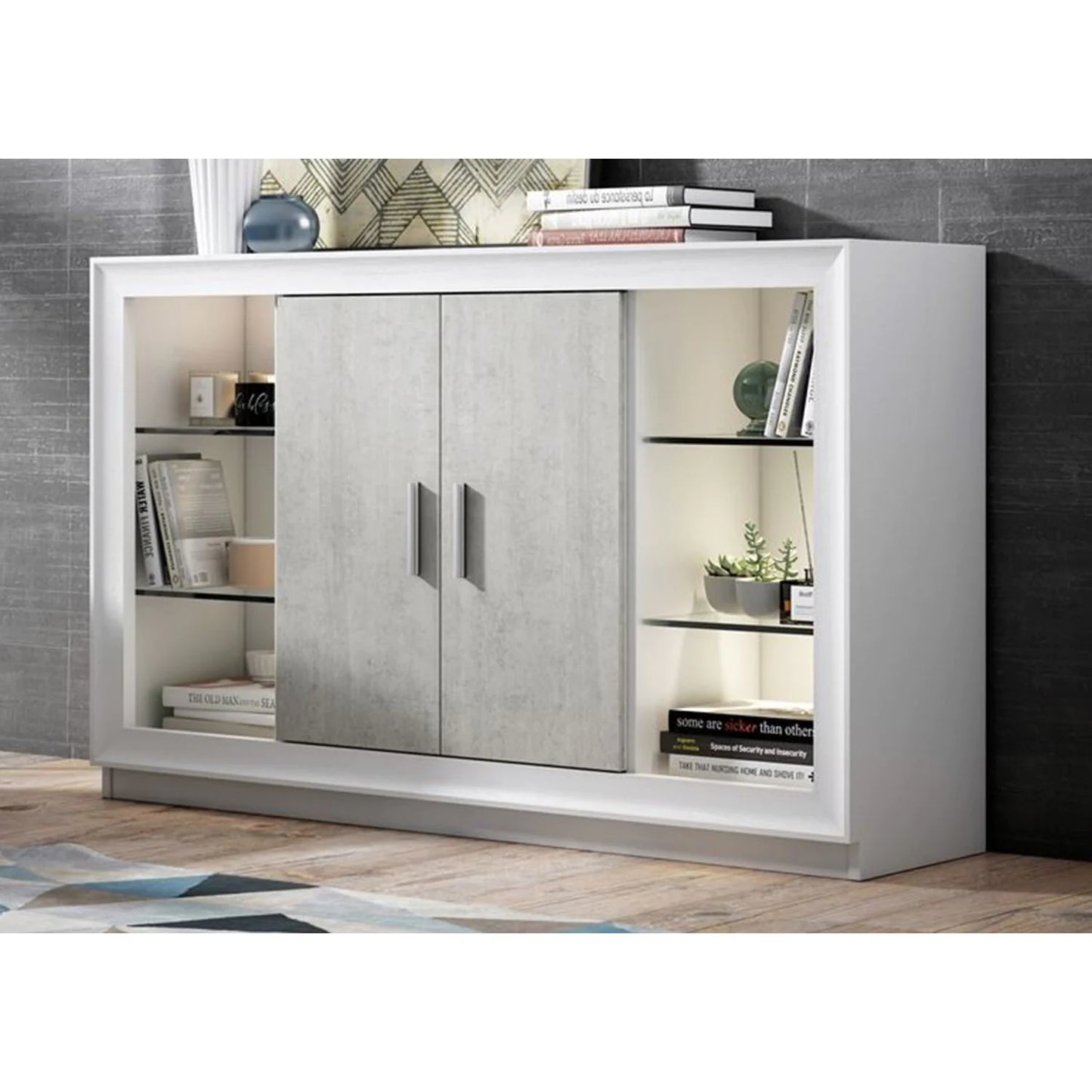 Aparador Blanco-Pozzolana 155 cm