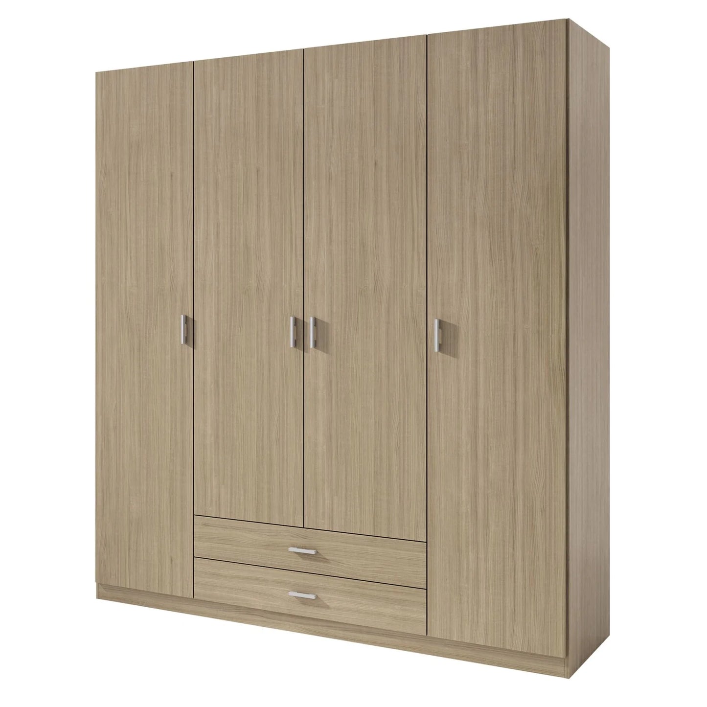 Armario Basic 4 puertas 2 cajones 200x200x52