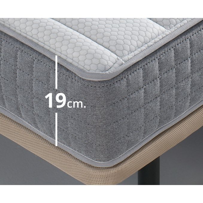 Colchón viscoelástico ViscoLux 90x190 Altura 19 cm.