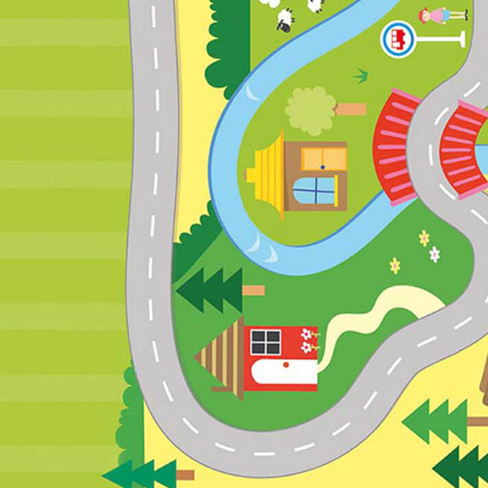 Alfombra Infantil Circuito Citylife