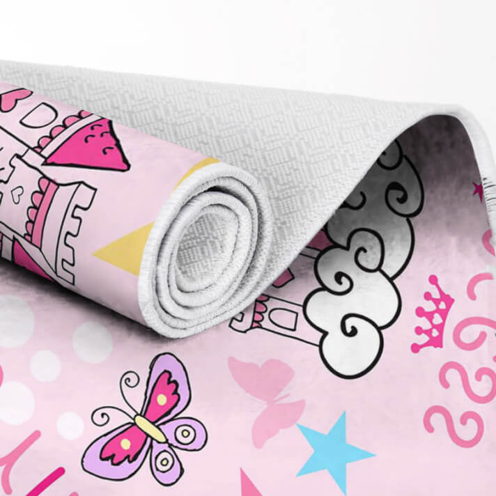 Alfombra Infantil Princesa Rosa