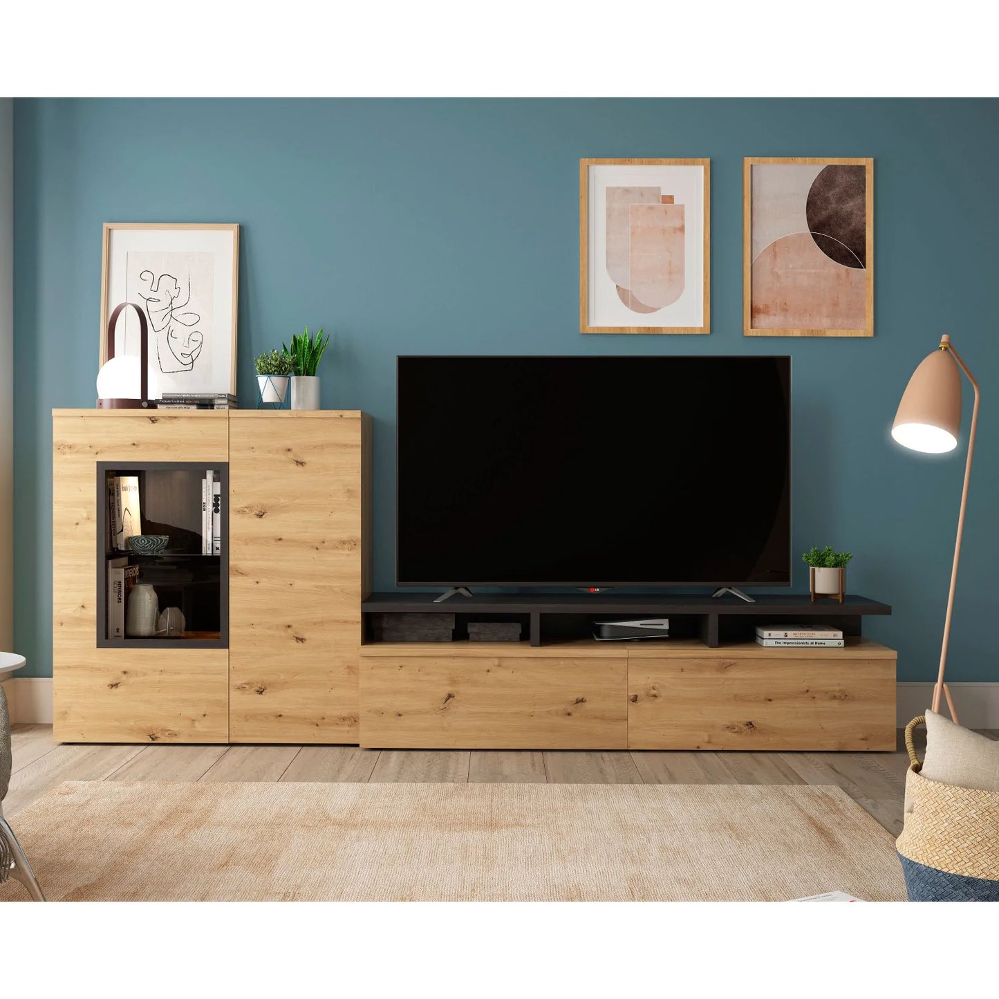 Mueble de salón Mod. 682 - 285 cm.