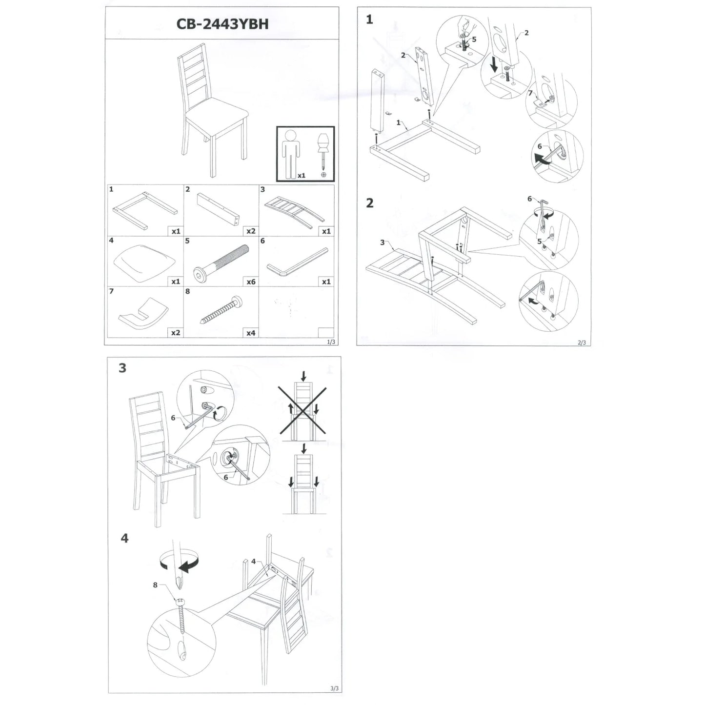Silla Candanchú madera haya blanco