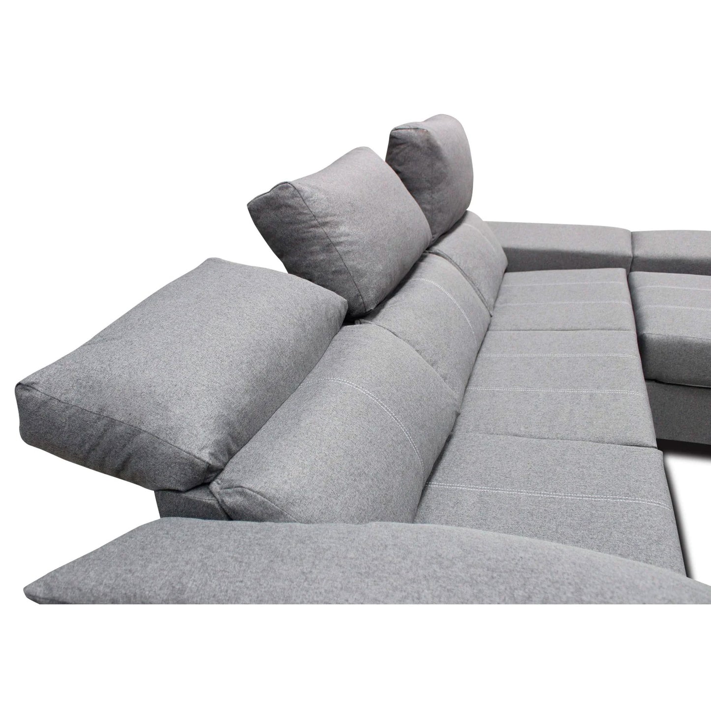 Sofá chaise longue Amelia multipufs 260 cm
