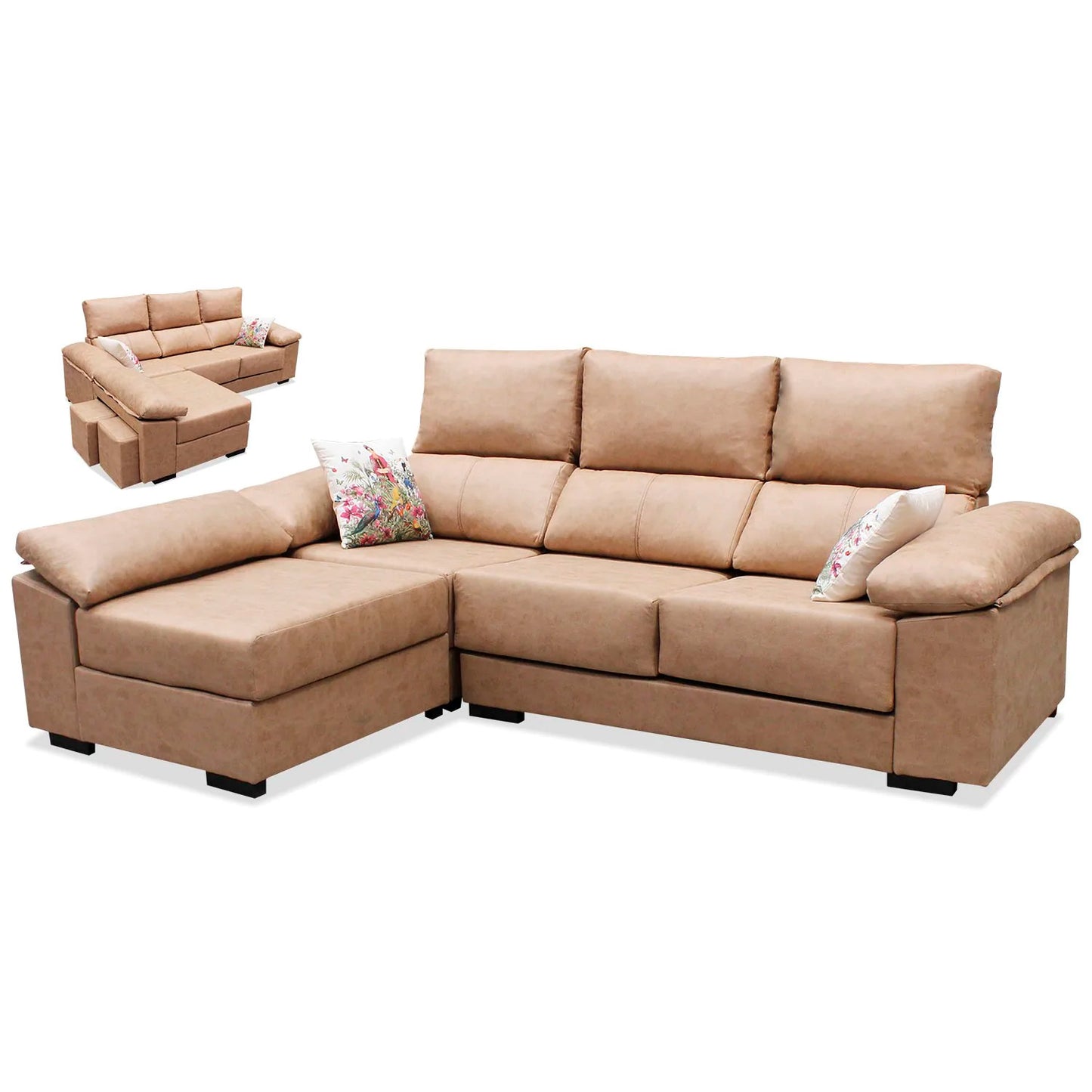 Sofá chaiselongue Judith 260 cm