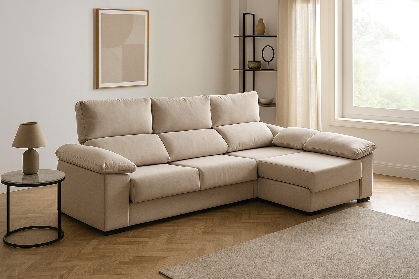 Sofá chaise longue reversible TIKO 250 cm