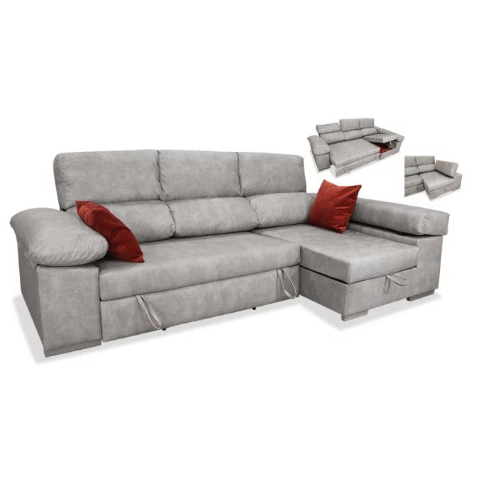 Sofá cama chaise longue MILO 275 cm