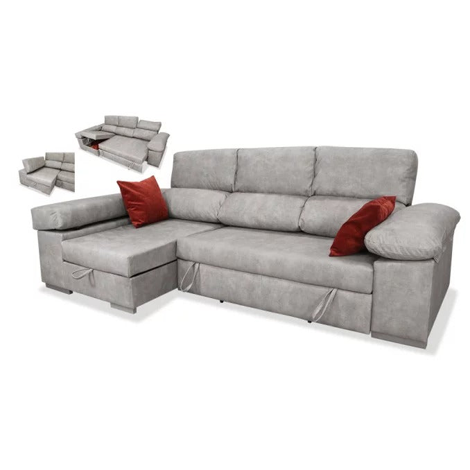 Sofá cama chaise longue MILO 275 cm