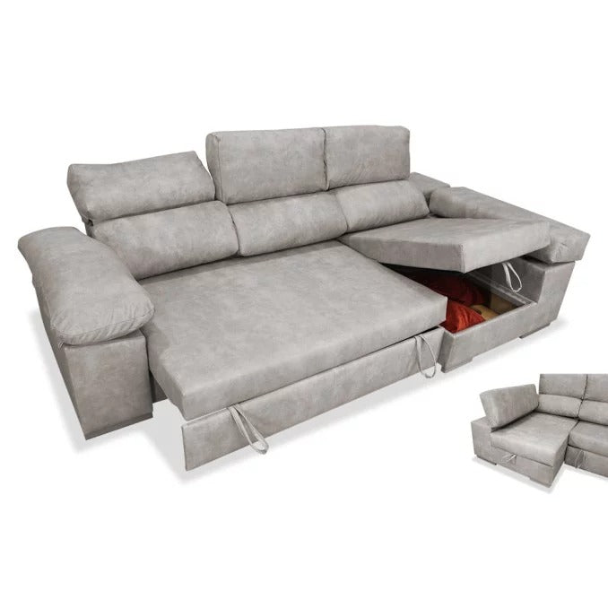 Sofá cama chaise longue MILO 275 cm