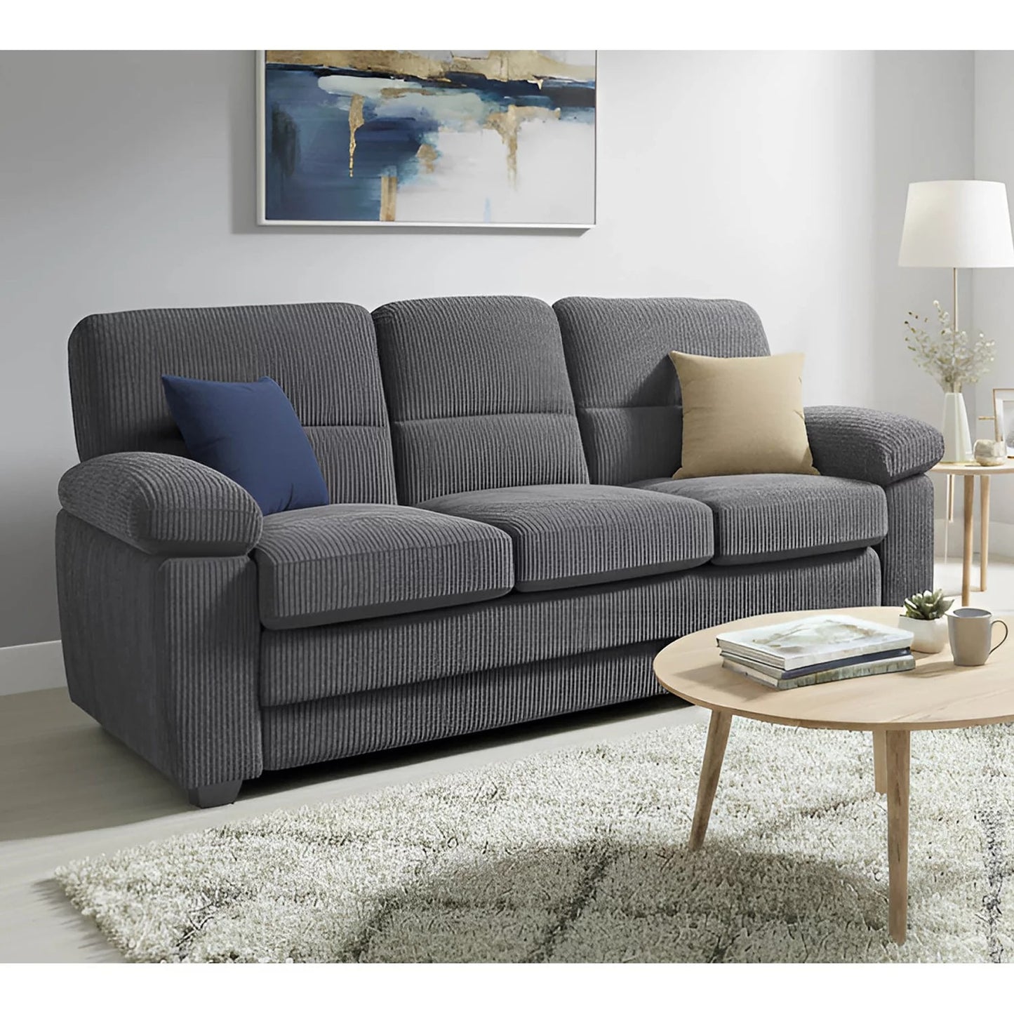 Maxi sofá tres plazas de pana NILK 210 cm