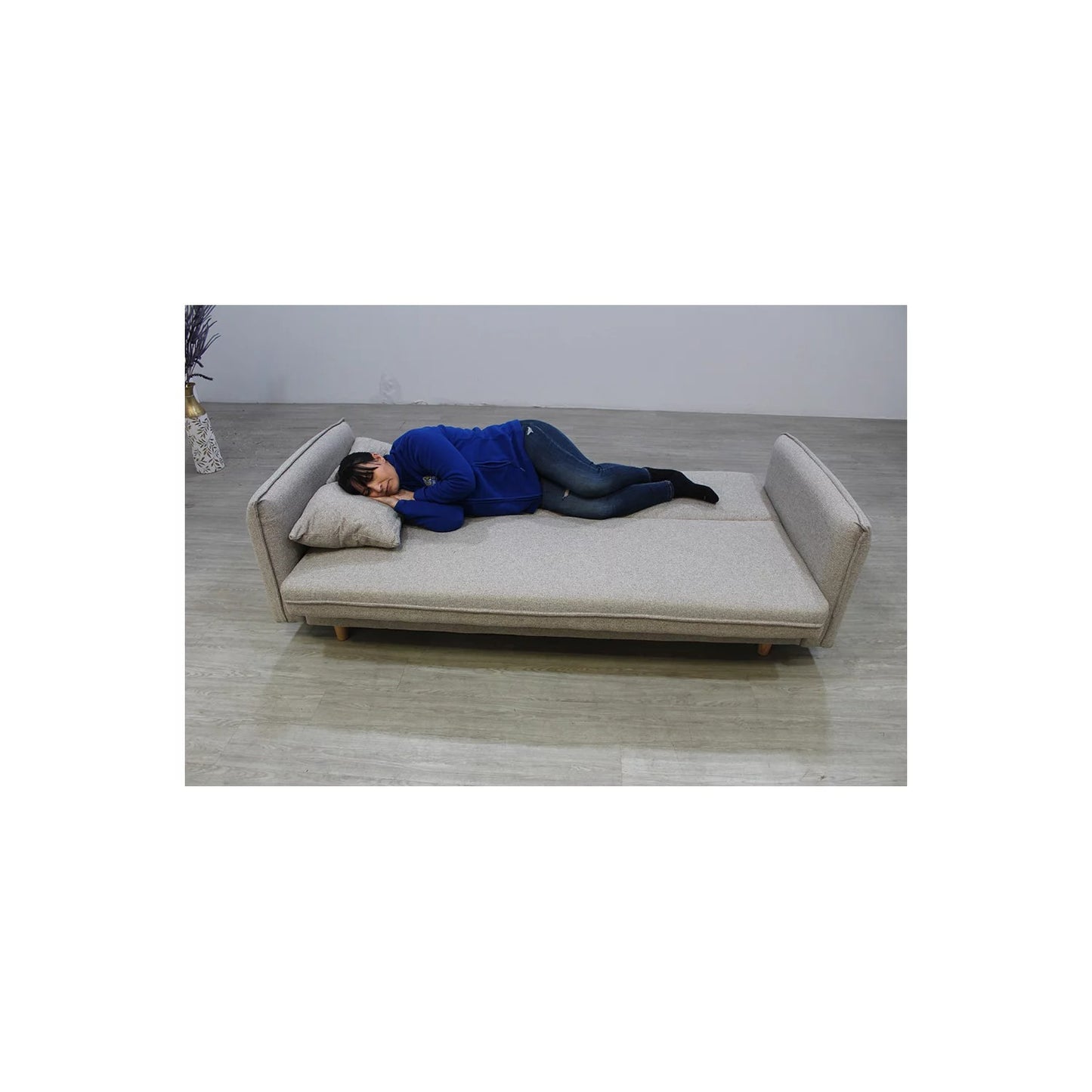 Sofá cama con arcón gran capacidad VANI beige 203 cm