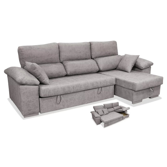 Sofá cama chaiselongue derecha SÖFA 265 cm con arcón abatible
