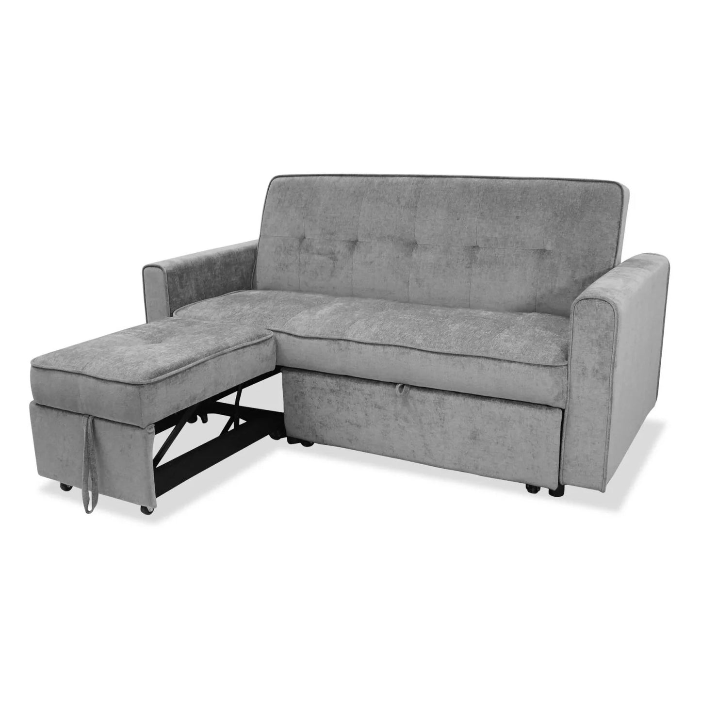 Sofá con cama y chaiselongue extraíbles ELVO 178 cm