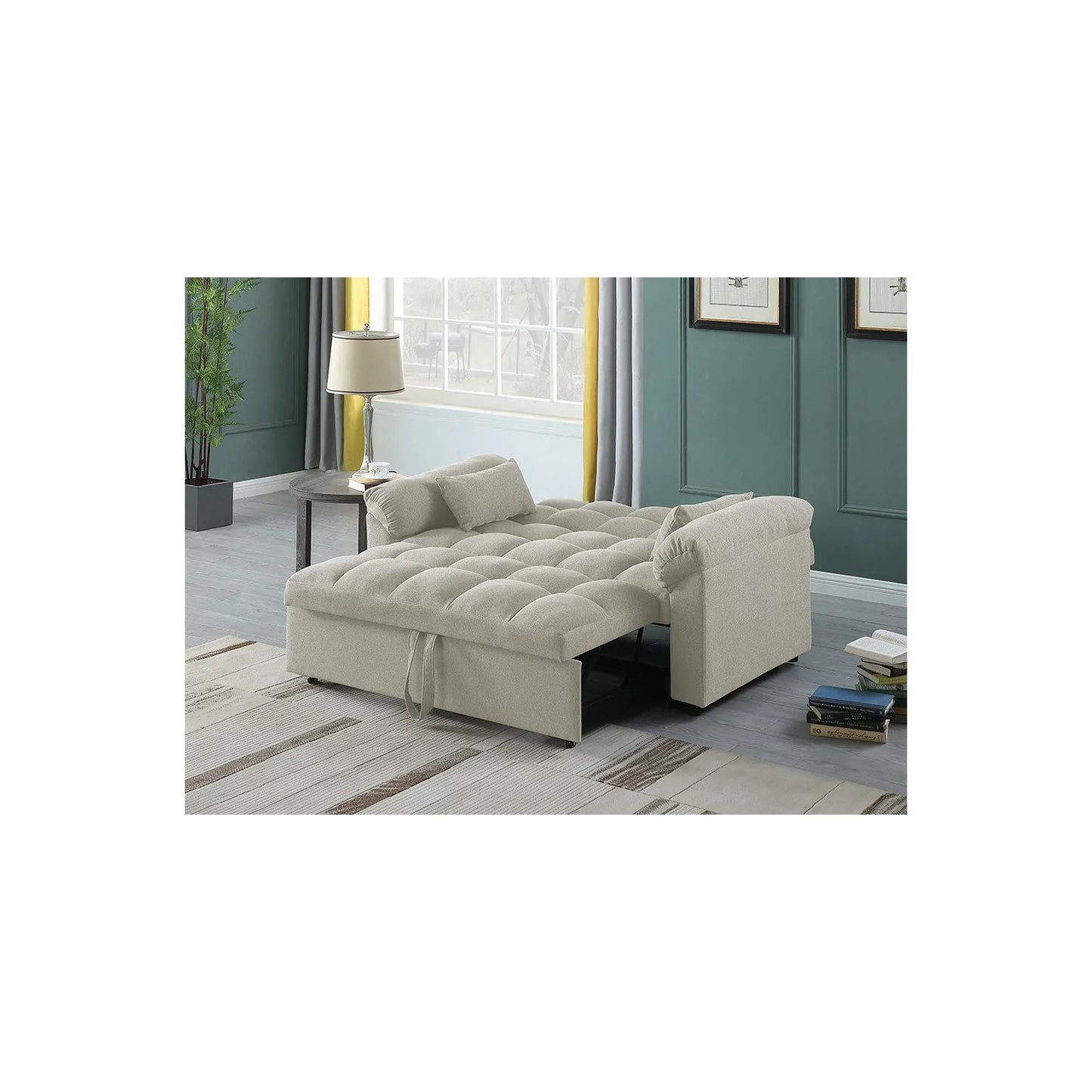 Sofá cama de matrimonio 160 cm TERRA beige