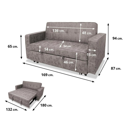 Sofá cama 3 plazas VÜKO 160 cm