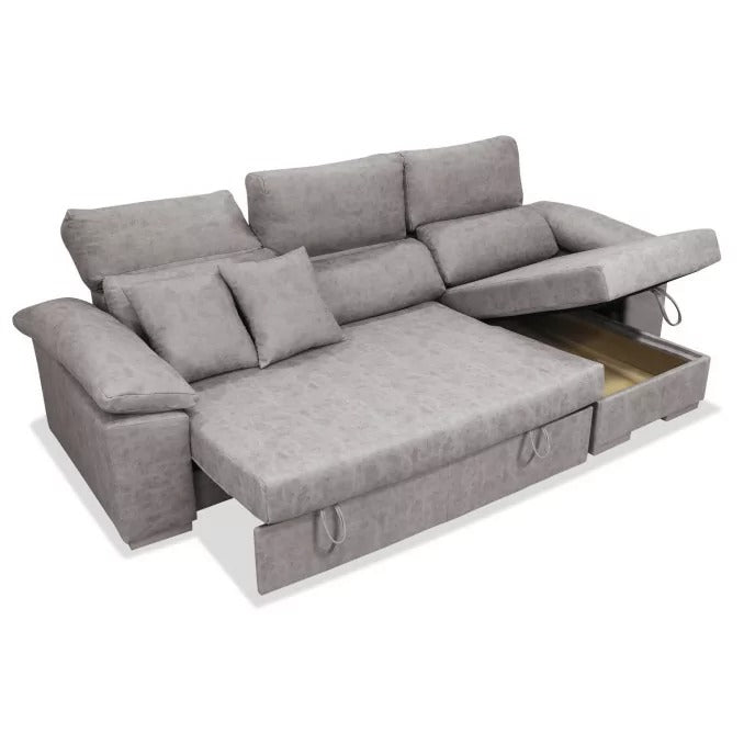 Sofá cama chaiselongue derecha SÖFA 265 cm con arcón abatible