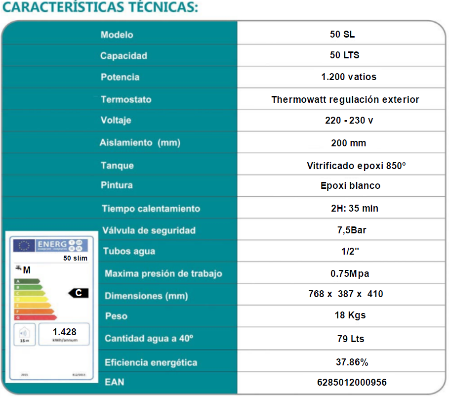 Termo Summer 50 Slim