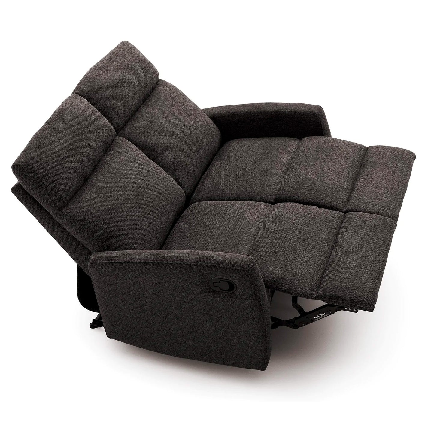 Sofá relax 2 plazas Lancia marrón oscuro