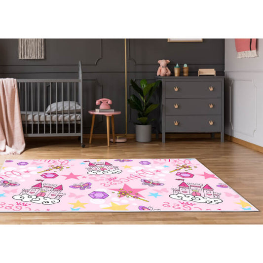 Alfombra Infantil Princesa Rosa