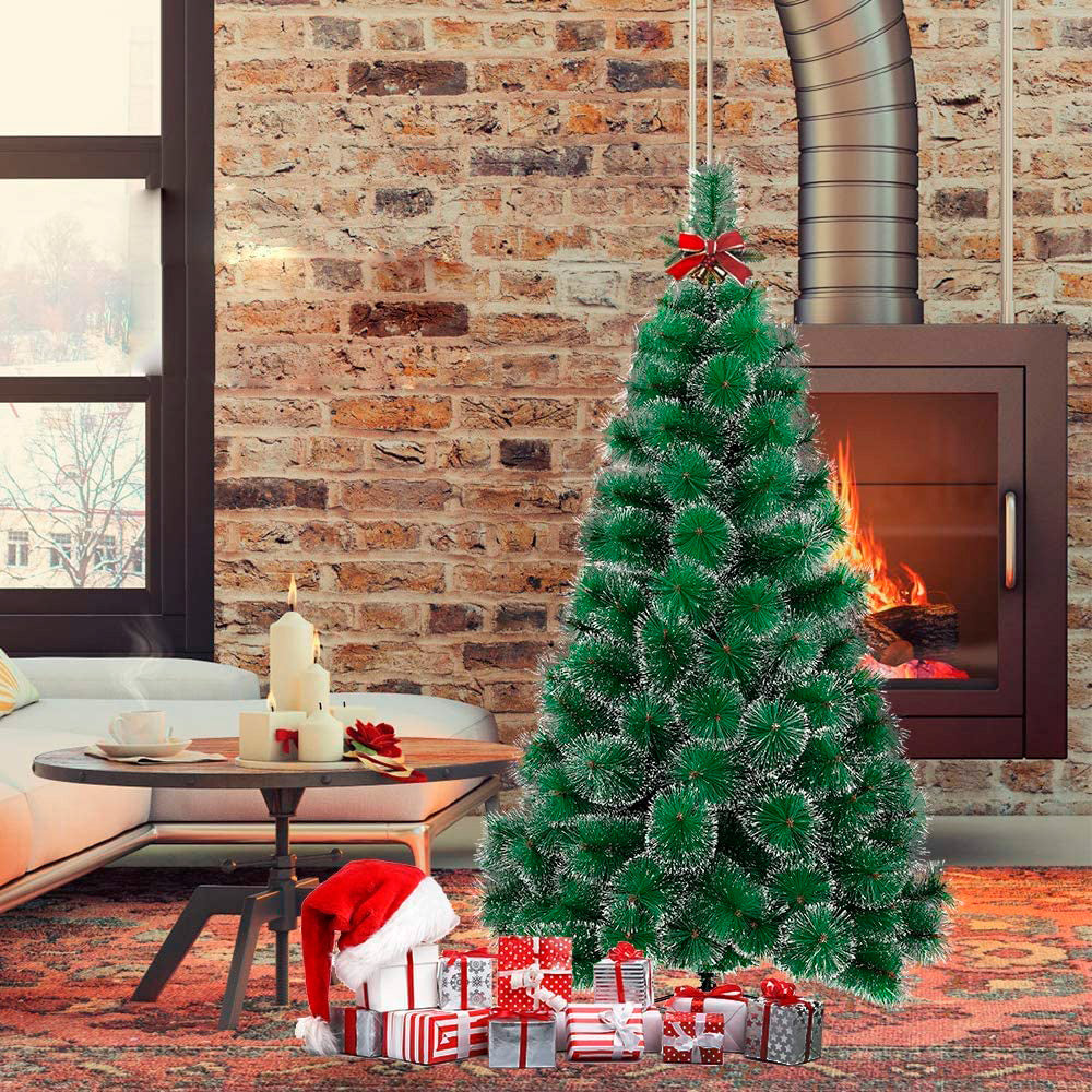 Árbol navidad nevado 180 cm y 241 ramas Luxury