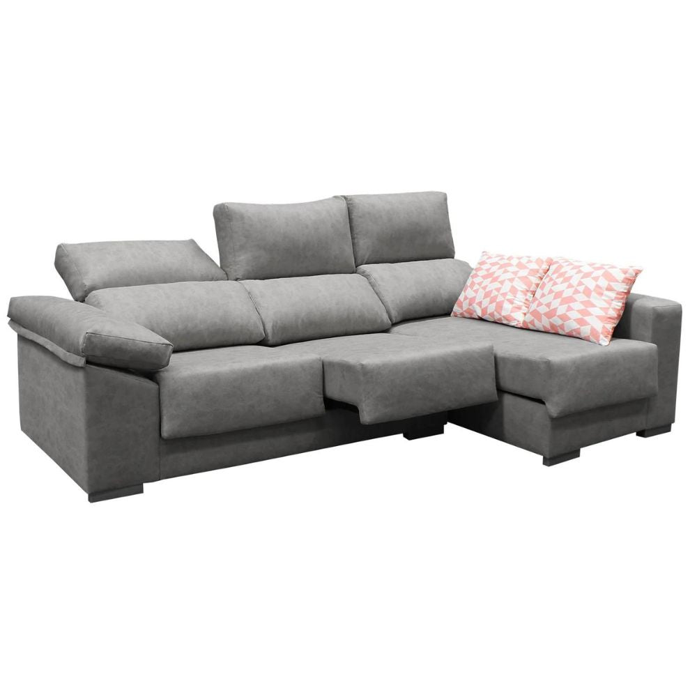 Sofá chaise longue Rafaela 260 cm.
