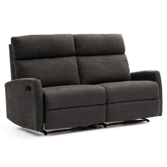 Sofá relax 3 plazas Lancia marrón oscuro