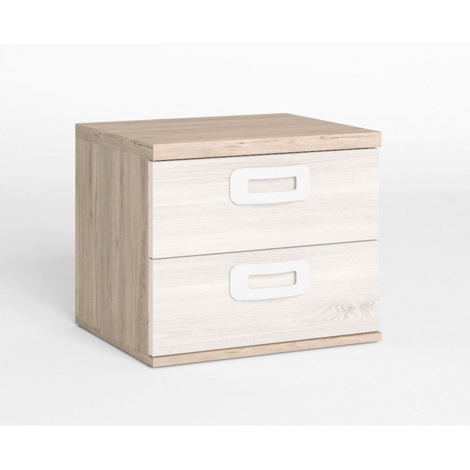 Mesita noche juvenil blanco-nordic 41x50x35