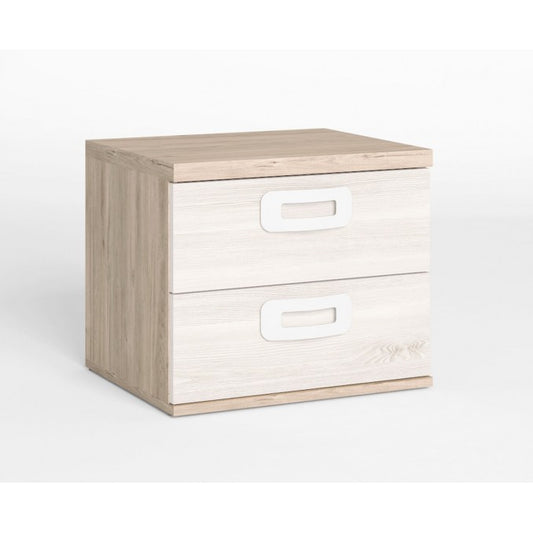 Mesita noche juvenil blanco-nordic 41x50x35