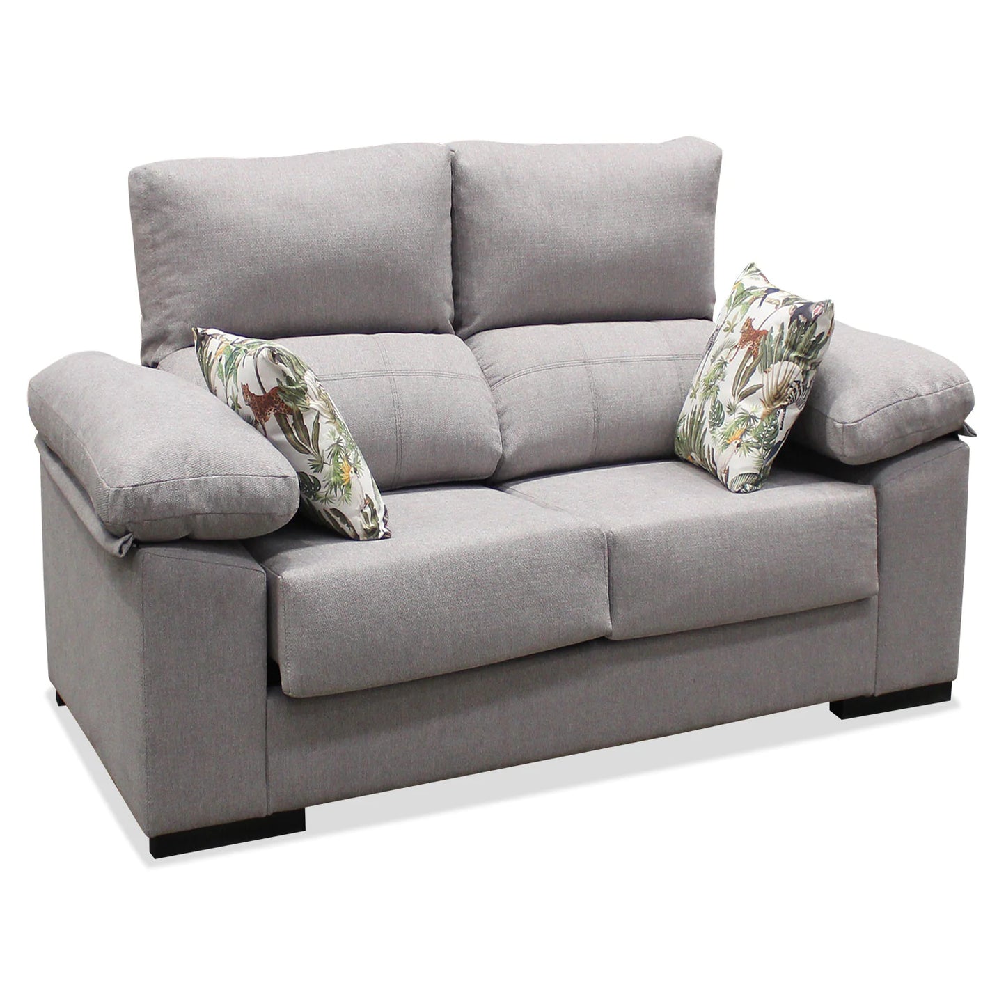 Sofá 2 plazas Castilla 160 cm. en gris claro