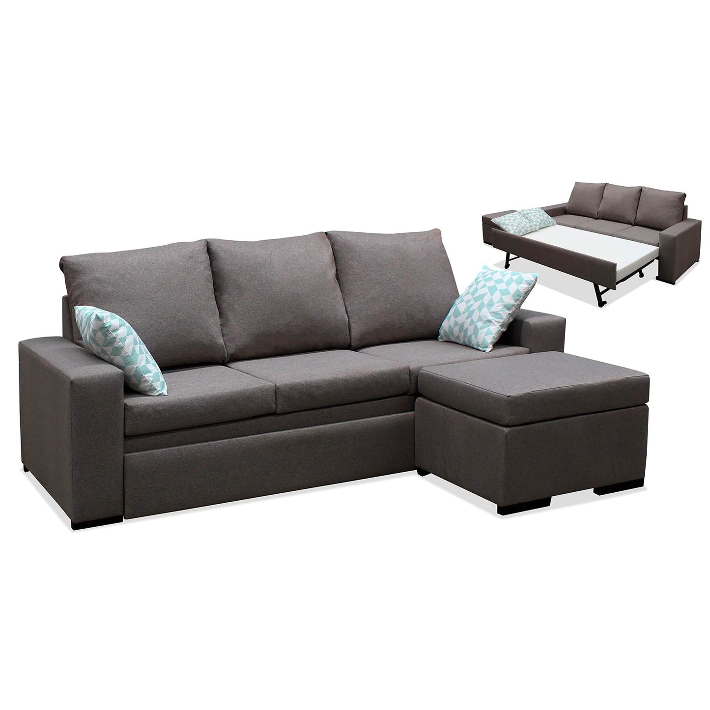 Sofá cama chaise longue Oscar 218 cm