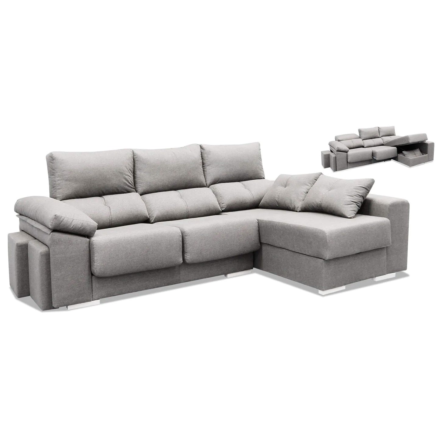 Sofá chaise longue Suiza 250 cm